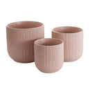 Macetero Rivera Terra Soft Ceramica 18X18 Cm Rosa 18X18 Cm R