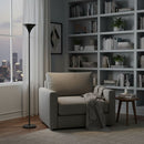 Lampara de Pie Metal Gris 25x170 cm
