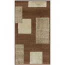 Bajada de Cama Carrera Cuadros 50x90 cm Polipropileno Cafe