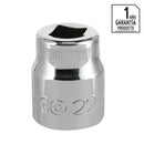 Dado poligonal 1/2x22 mm acero