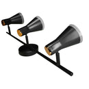 Barra Led Pipa 3 Luces Metal Negro