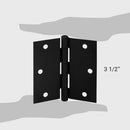 Pack de 3 bisagras 3 1/2x3 1/2 3 unidades negro
