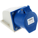 Tomacorriente industrial sobrepuesta 32 A 2P+T 220V IP44