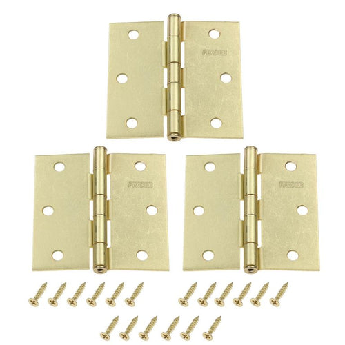 Pack 3 Unidades Bisagra 3,5''x3,5'' Bronce