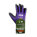 Guante Femme De Nitrilo Xs Morado-Negro