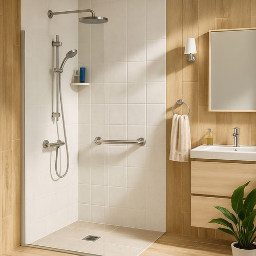Barra De Seguridad Para Baño 40 Cm Niquelado