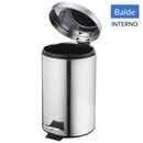 Papelero C/Pedal A.Inox 3L Pdq