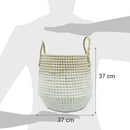 Canasto Organizador Hierba Marina 37X37 Cm Decorativo Yauca