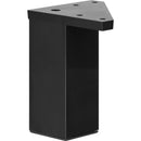 Pata cuadrada abs negra 40x100 mm