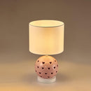 Lampara Mesa Heart 1 Luz E27 Blanco