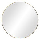 Espejo Decorativo Forma Redonda 90X90 Cm Dorado