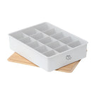 Organizador 22x8x30 cm 5.3 l Blanco, natural