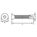 Tornillo Roscalata Metal 2 4.1 mm 5 unidad(es)..