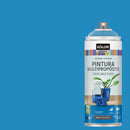 Pintura Esmalte Base Agua Spray 0.4 l Brillante azul.