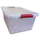 Caja Vitalbox 36X28X53 Cm 38 L Transparente/Rojo