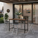 Piso Plegable Negro 44.5x30x30 cm