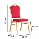 Silla Visita 95X45X40 Cm Rojo