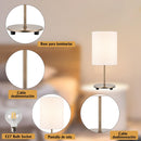 Pack de 2 Lamparas Mesa New Niza E27