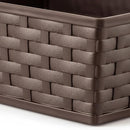 Plato Macetero Cuadrado Ratan 30 X Cm Jardin