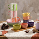 Taza 370 Ml Ceramica Moka Colores Surtidos