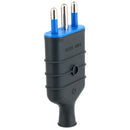 Enchufe Macho Volante 2P+T 16 A Negro