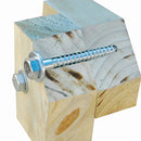 Tornillo Tirafondo Madera 100 mm 6 mm 2 unidad(es)