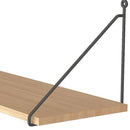 Repisa Angolo Madera 1 Nivel(es) 494x200x203 mm Gris/Natural