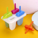 Set De 4 Moldes Para Helado Casa Bonita Multicolor 600 Ml