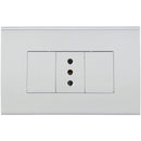 Tomacorriente Simple 10 A Blanco.