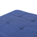 Pouf plegable azul 38x38x38 cm