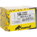 Tornillo Tirafondo Madera 20 mm 3.5 mm 144 unidad(es)