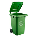 Basurero Plastico Con Tapa Ruedas 360 L
