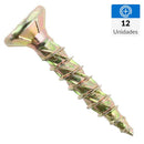 Tornillo Tirafondo Madera 3/4 Pulg 6 Mm 12 Unidad(Es)