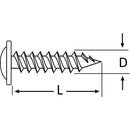 Tornillo Autoperforante Madera 1-1/4 8 mm 100 unidad(es)