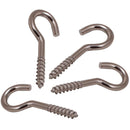 Cancamo abierto rosca madera N3 x 44 niquelado 4unid