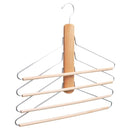 Colgador para ahorro de espacio madera natural