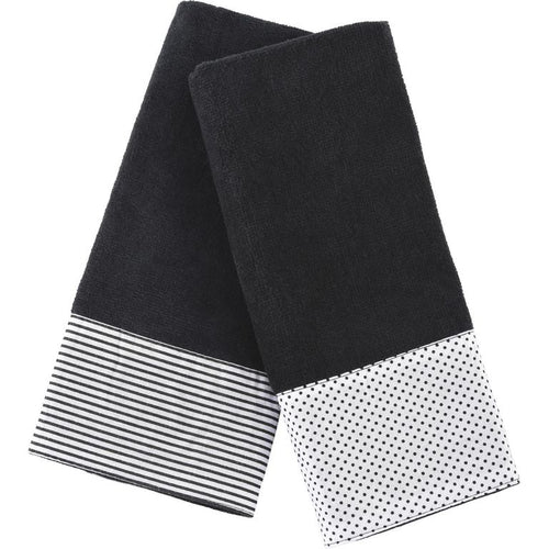 Set De Toallas Visita 380 Gr Algodon 30X50 Cm Negro
