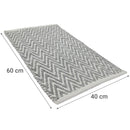 Piso Bano Zigzag 40X60Cm Gris