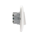 Interruptor Simple (9/12) + Tomacorriente 10A Blanco Domino Sencia