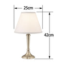 Pack 2 lamparas mesa New lille x42 cm