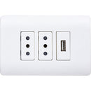 Enchufe 10A + Usb Genesis Bco
