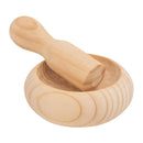 Mortero Pequeno Madera Natural