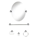 Kit Accesorios Murales Bano Espejo Satinado 5 Piezas