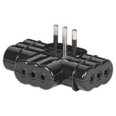 Enchufe Triple Plano 10 A 2P+T
