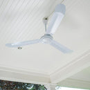 Ventilador de Techo Metal Blanco 3 Aspas con Interruptor a la Pared