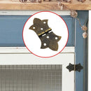 Bisagra decorativa estilo flecha 31 x 57 mm bronce antiguo 2 unid