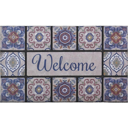 Limpiapies Mosaicos 45X75 Cm Caucho Multicolor