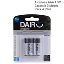 Pack 4 Pilas Alcalina Aaa 1.5V