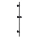 Barra Ducha 66 cm Ajustable Negra