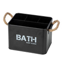 Organizador de Bano 13x12.5x19 cm 2.37 l Negro
